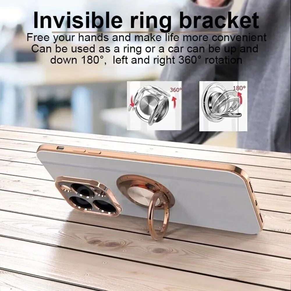 Los Angeles Boutique Pink Silicone iPhone 13 Pro Magnetic Mount Ring Case Cover